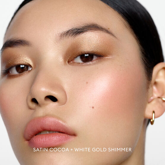 SATIN SHIMMER DUO EYE COCOA WHITE GOLD
